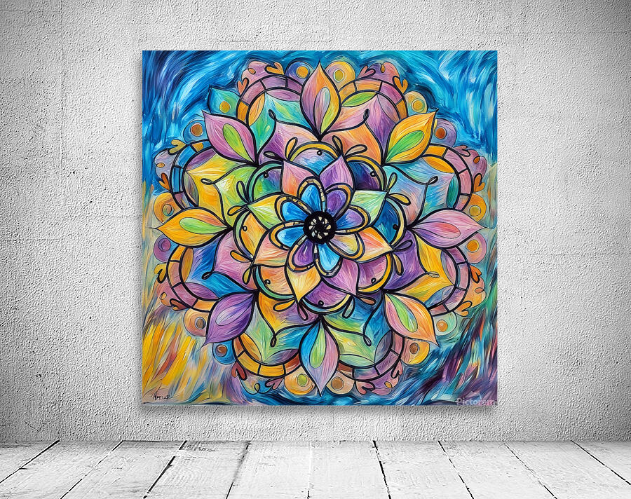 ArtXcl 1003 mandala flowers Wall Preview