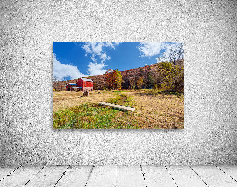 Historic Rockbridge Mill In Fall Wall Preview