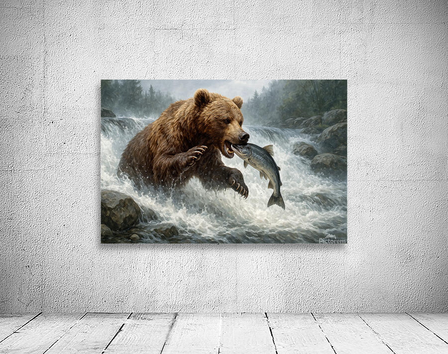 Hunter of the Rapids   GIA2501 06238 OIL Wall Preview