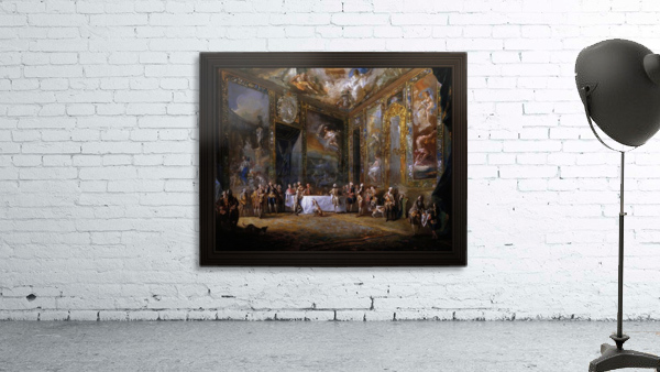 Charles III Dining Before The Court by Luis Paret y Alcazar Wall Preview
