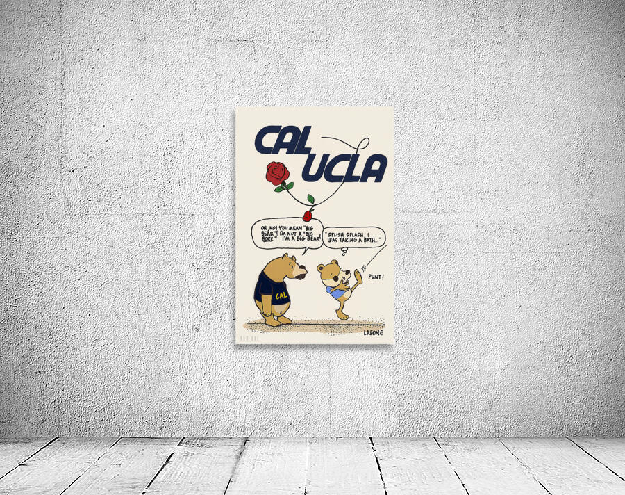 1969 Cal UCLA Cartoon Art Remix Wall Preview