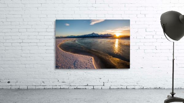 Alaskan Winter Sunset Wall Preview
