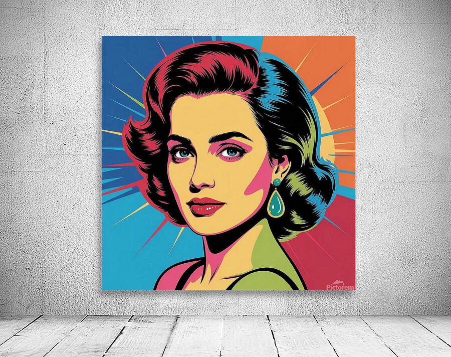 a vibrant pop art portrait showcases a w KWDuWh 7 Wall Preview