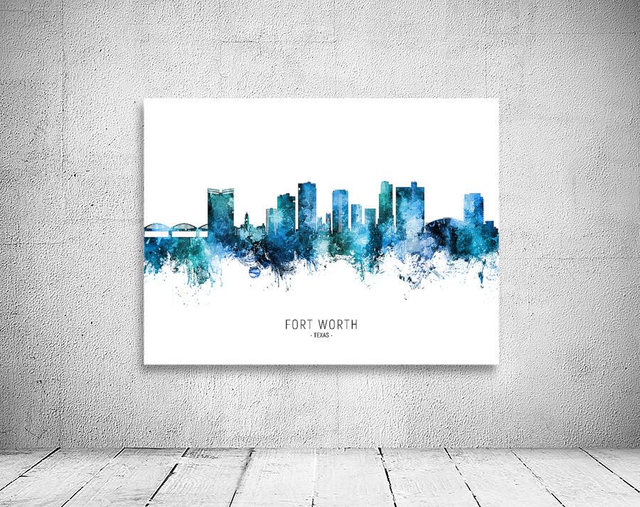 Fort Worth Texas Skyline Wall Preview