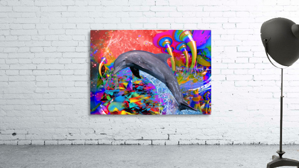 Dolphin Color Splash by Matthew Lacey