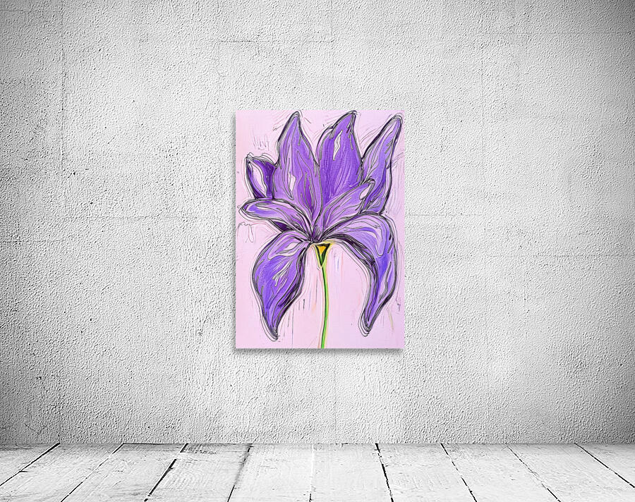 ArtXcl 212 flower purple drawing Wall Preview