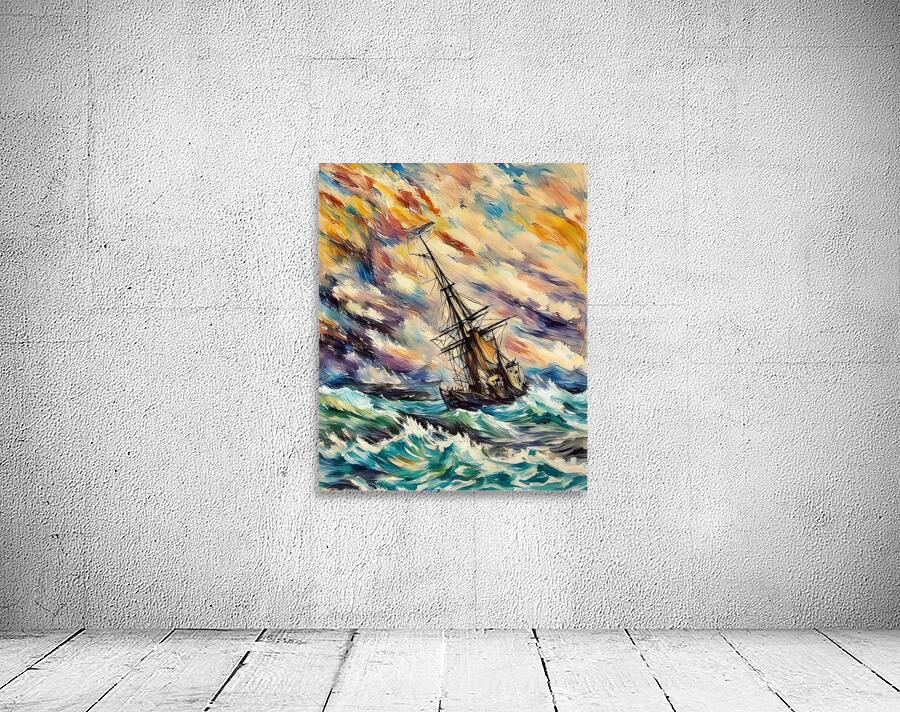 ArtXcl  025 Ship in the Stormy Sea 1887 By Aivazovsk Wall Preview