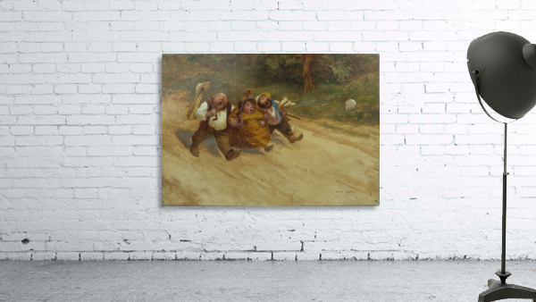 Trois bons amis by Jean Veber