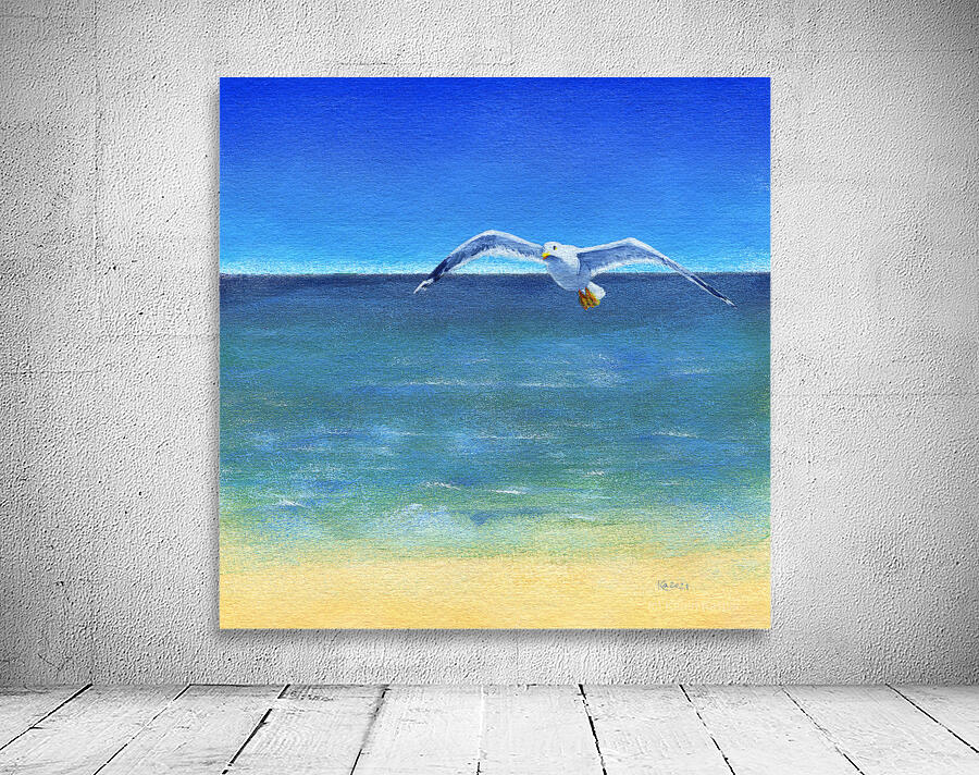 Spread your wings and fly acrylic painting Wall Preview