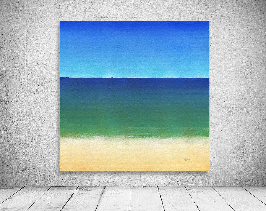 Calm sea acrylic painting  Wall Preview