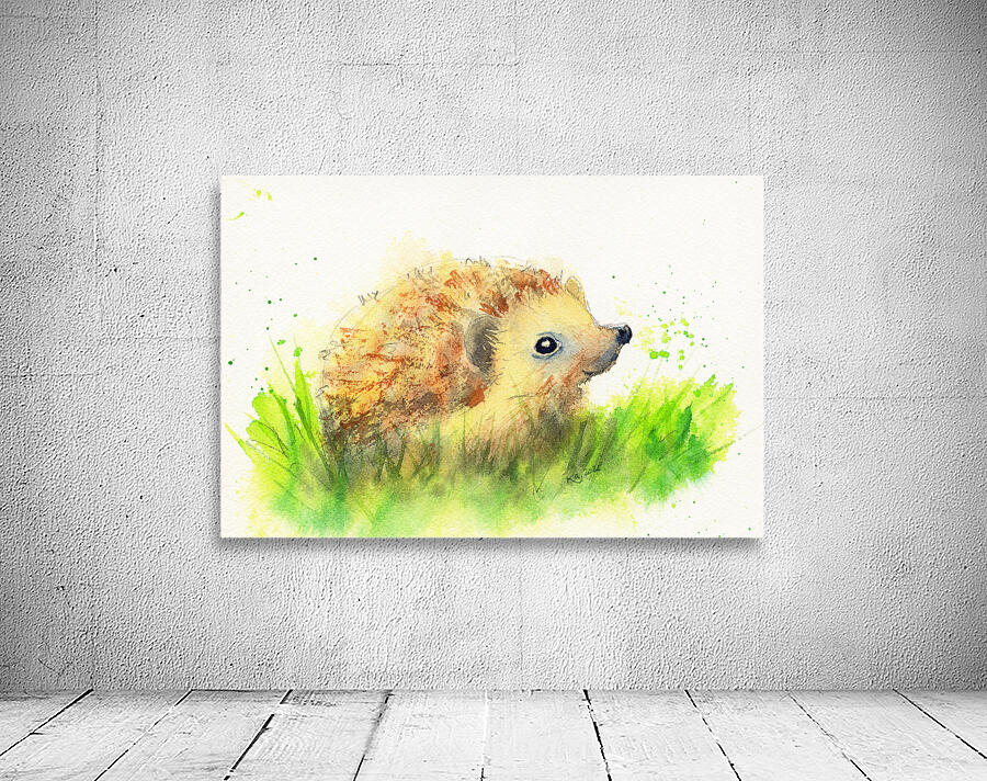 Cute little hedgehog baby Wall Preview