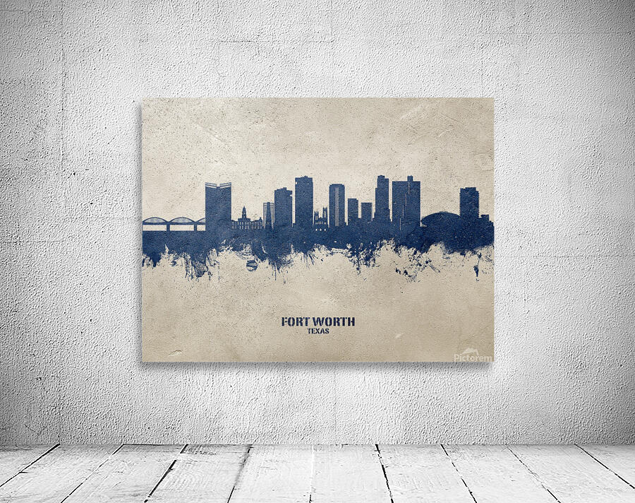 Fort Worth Texas Skyline Wall Preview