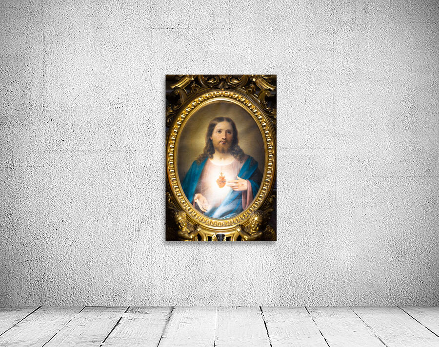 Bologna Italy   San Luca Sanctuary. Heart of Jesus Christ paint Wall Preview