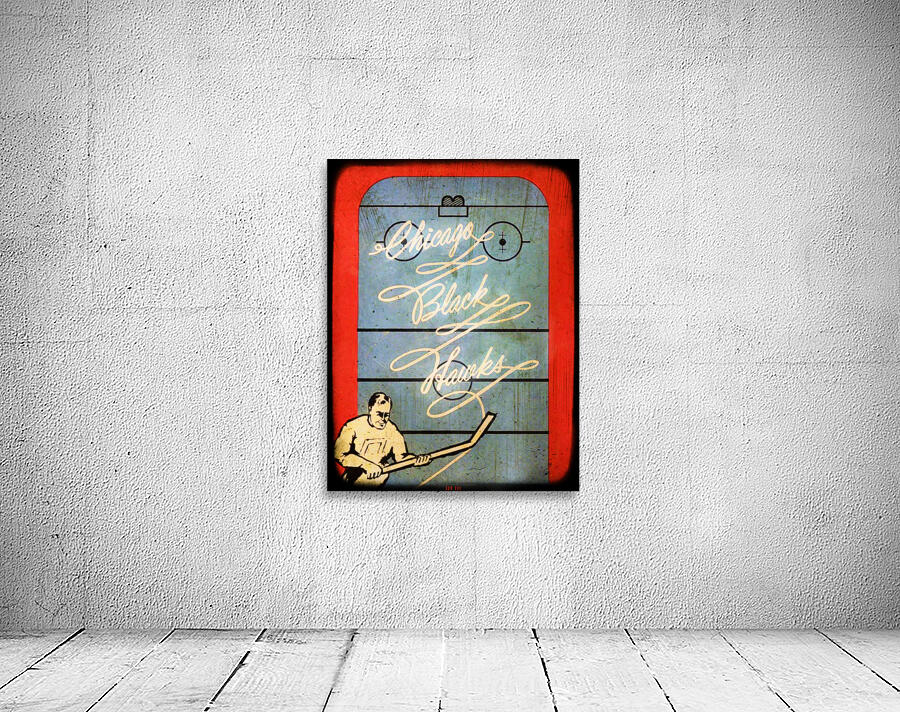 1964 Chicago Black Hawks Art Remix Wall Preview