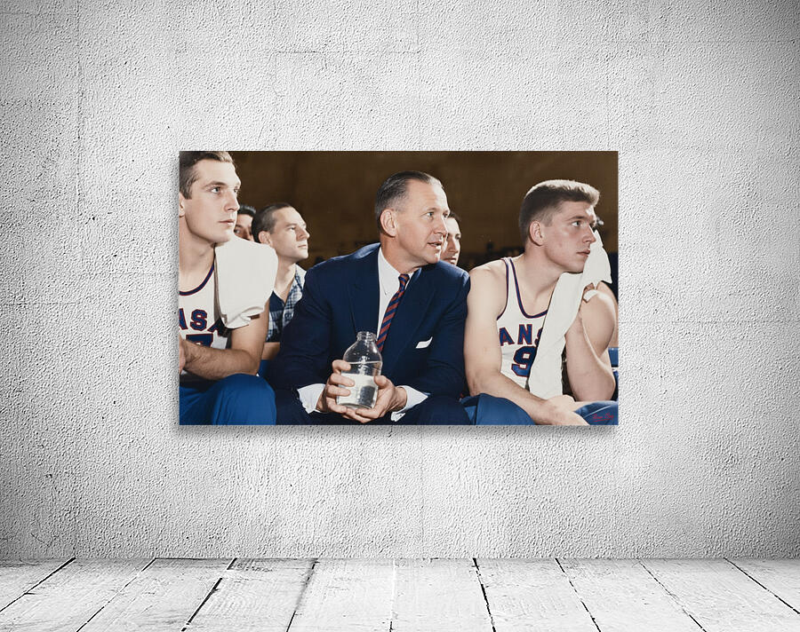 Coach Phog Allen Kansas Jayhawks Basketball Sideline Wall Preview