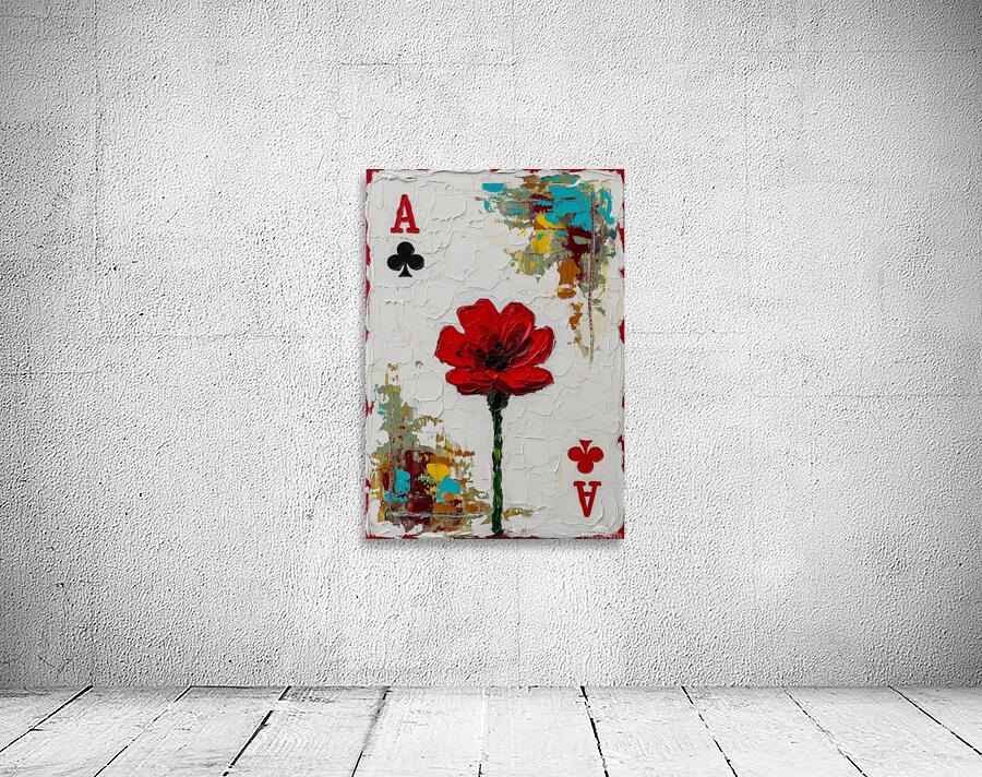 Rose Poker card  Wall Preview