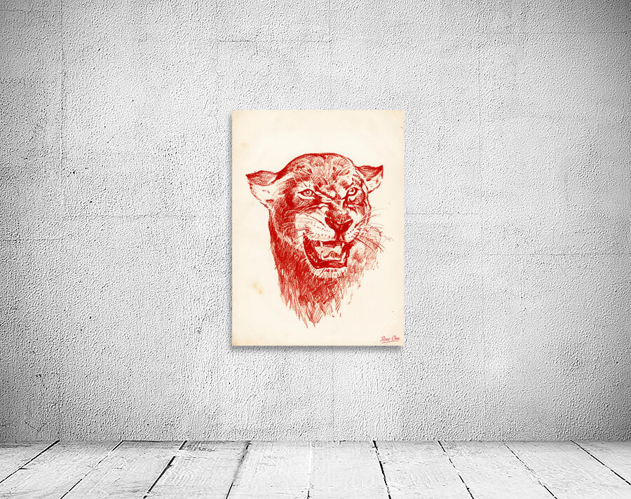 1940s Houston Cougar Art | Row One Wall Preview