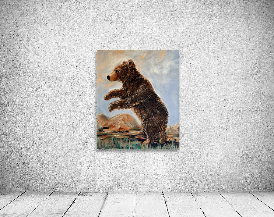 IMG 4326 grizzly cub looking for mama Wall Preview