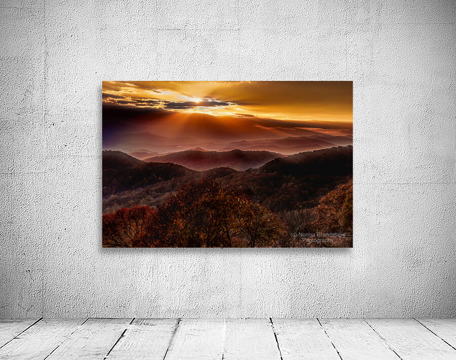 Sunbeams Over the Smoky Mountains Wall Preview