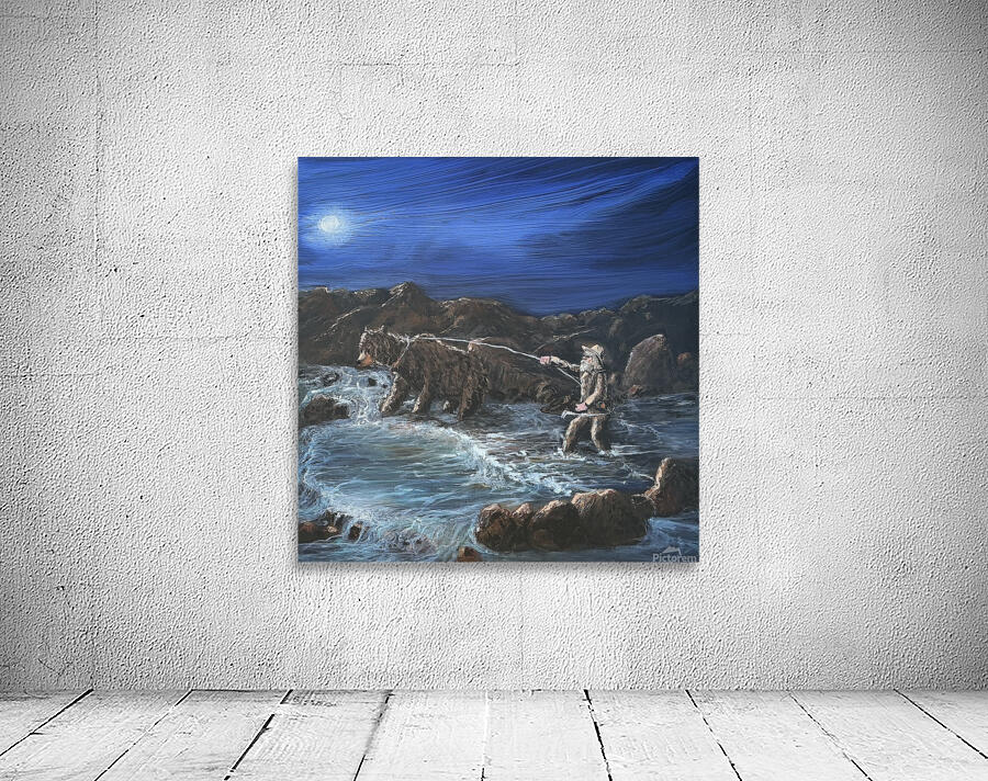 IMG 0127 Mountain man roping a grizzly Wall Preview