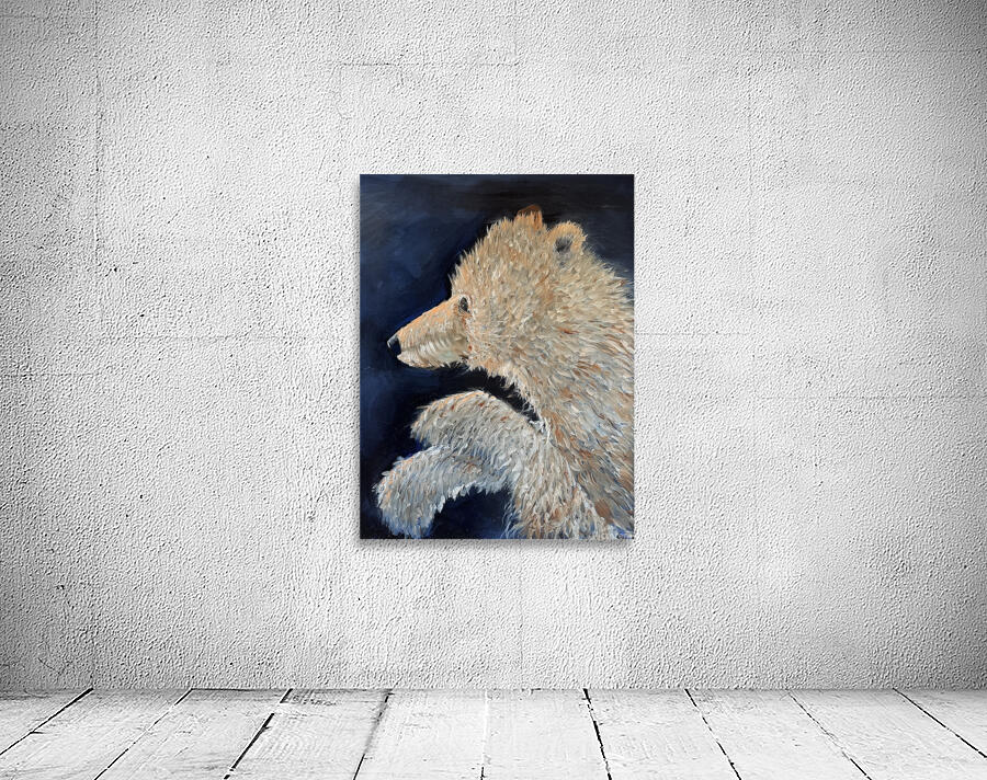 IMG 4360  Young polar bear Wall Preview