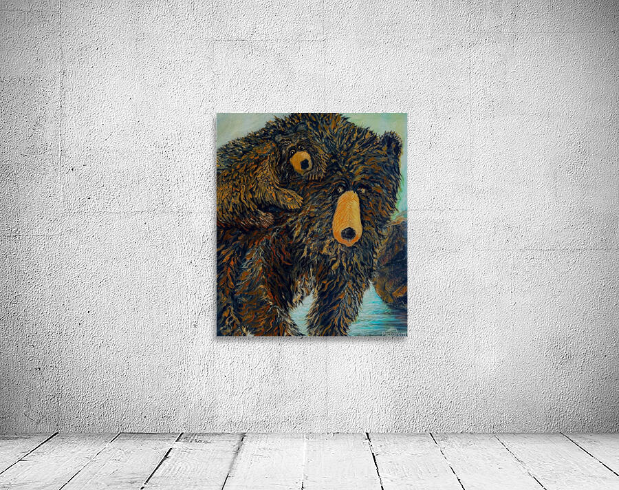 IMG 4303. grizzly bear and a cub Wall Preview