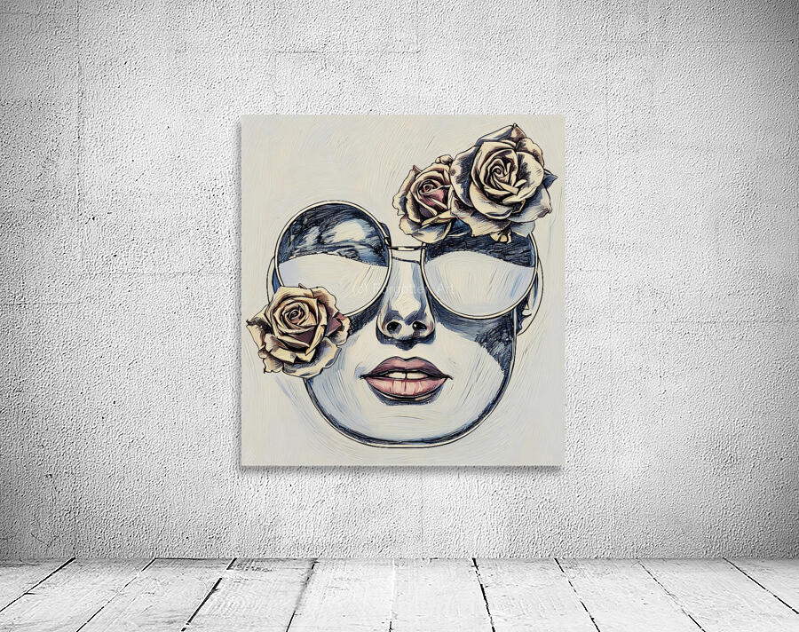 ArtXcl 346 woman sunglasses roses Wall Preview