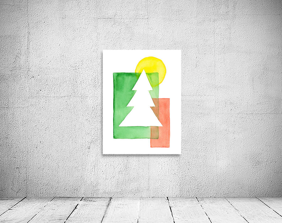Festive minimalism winter tree Wall Preview
