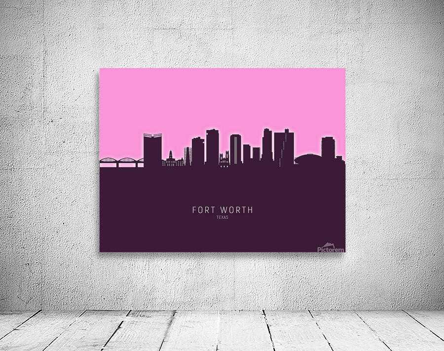 Fort Worth Texas Skyline Wall Preview
