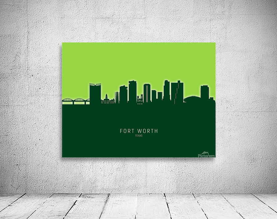 Fort Worth Texas Skyline Wall Preview