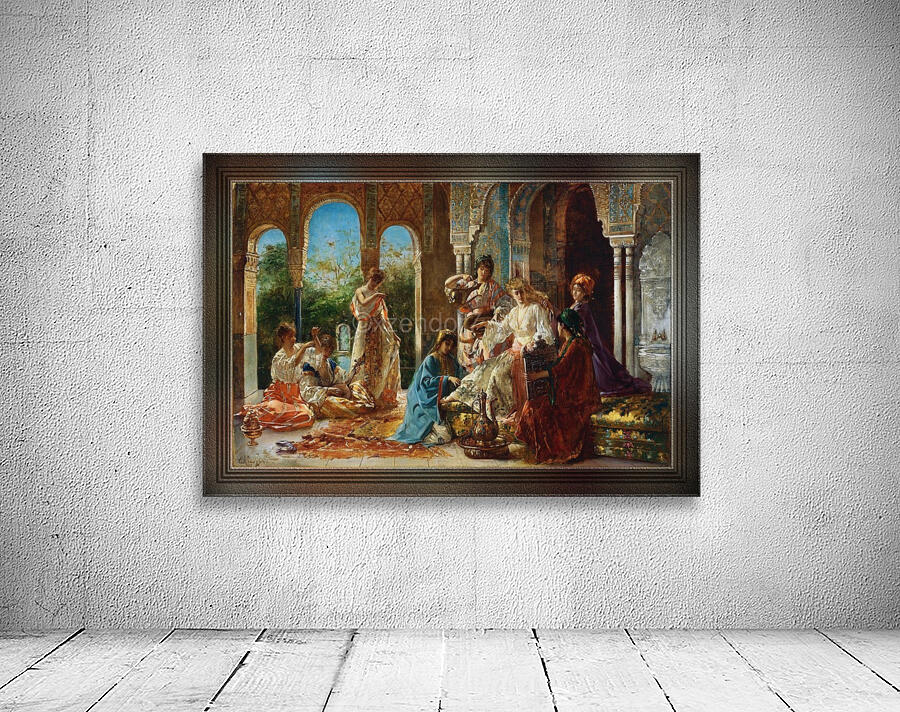 Atendiendo A La Favorita by Edouard Frederic Wilhelm Richter Wall Preview