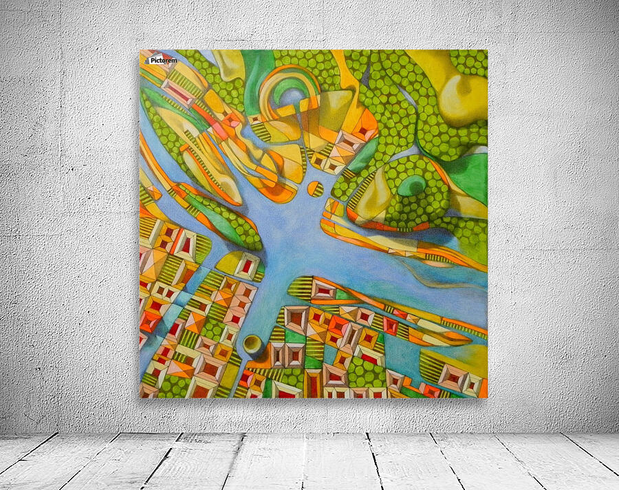 imaginary map of turin Wall Preview