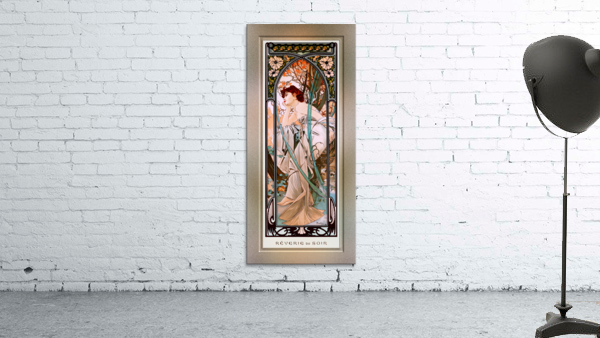 Evening Reverie by Alphonse Mucha Remastered Xzendor7