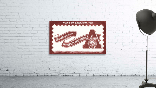 Vintage University of Alabama Art  by Row One Brand