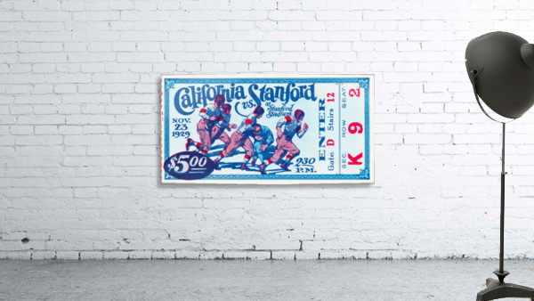 1929 California Bears at Stanford Indians Wall Preview