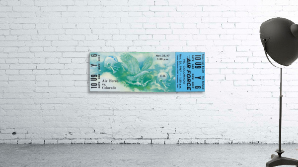 1967_College_Football_Air Force vs. Colorado_Falcon Stadium_Unique Sports Collectible Art Ticket Wall Preview