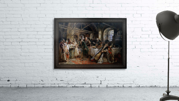 Kissing Custom by Konstantin Makovsky Wall Preview