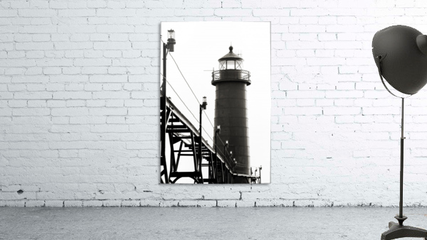 Lighthouse in Black and White by C  McGowen