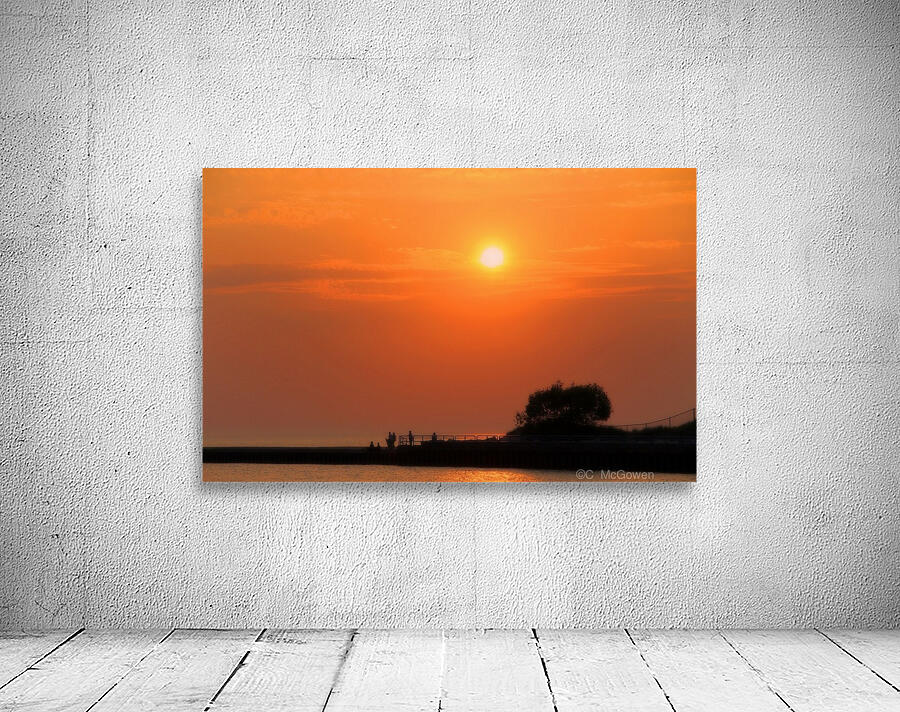Sunset at the Lake by C  McGowen