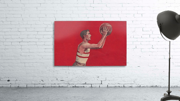 Vintage Basketball Art Poster (1921) Wall Preview