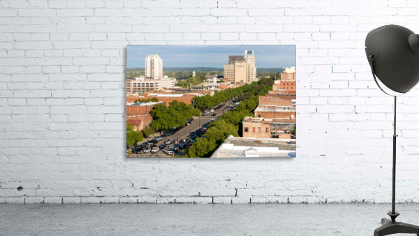 Broad Street Downtown Augusta GA Aerial View 8259 by Sanjeev Singhal