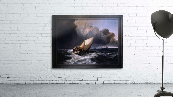 Dutch Fishing Boats In A Storm by Joseph Mallord William Turner Wall Preview