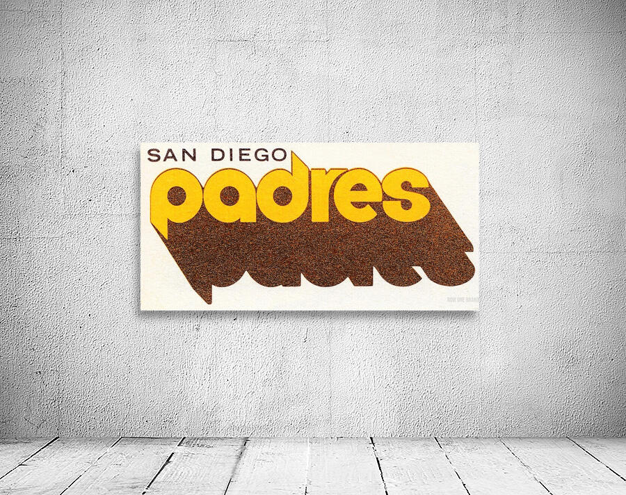 Retro 1980 San Diego Padres Art  Wall Preview