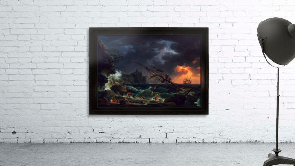 The Shipwreck by Claude Joseph Vernet Old Masters Fine Art Reproduction Wall Preview