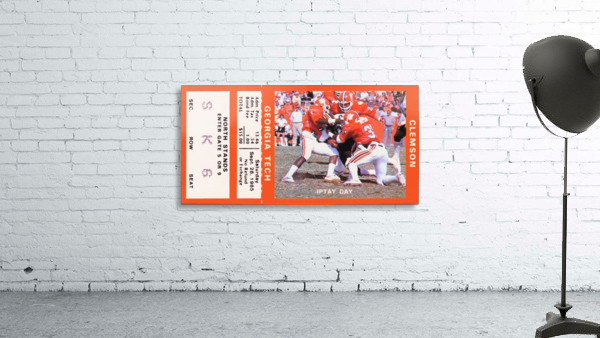 ticket retro remix sports art row one Wall Preview