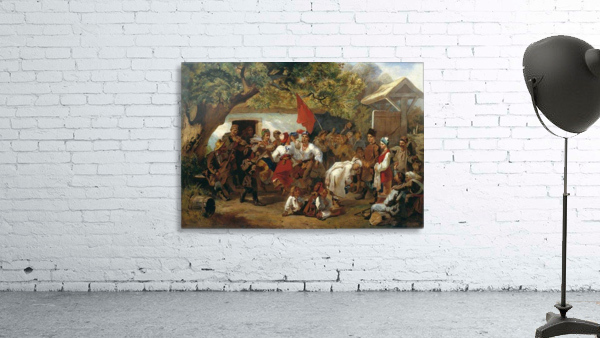 Wedding in the village by Ivan Sokolov