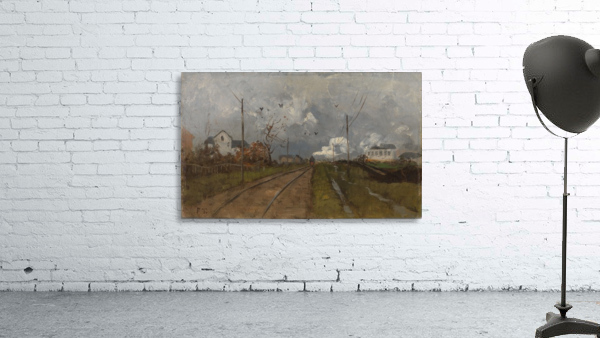 The Train is arriving by Frits Thaulow