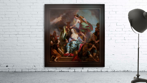 The Sacrifice of Iphigenia by Charles de La Fosse Classical Fine Art Reproduction Wall Preview