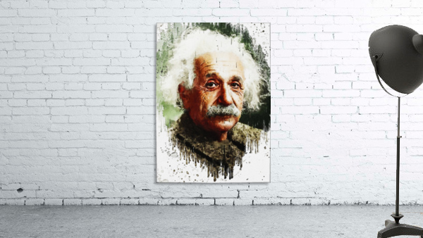 albert einstein by Gunawan Rb Wall Art