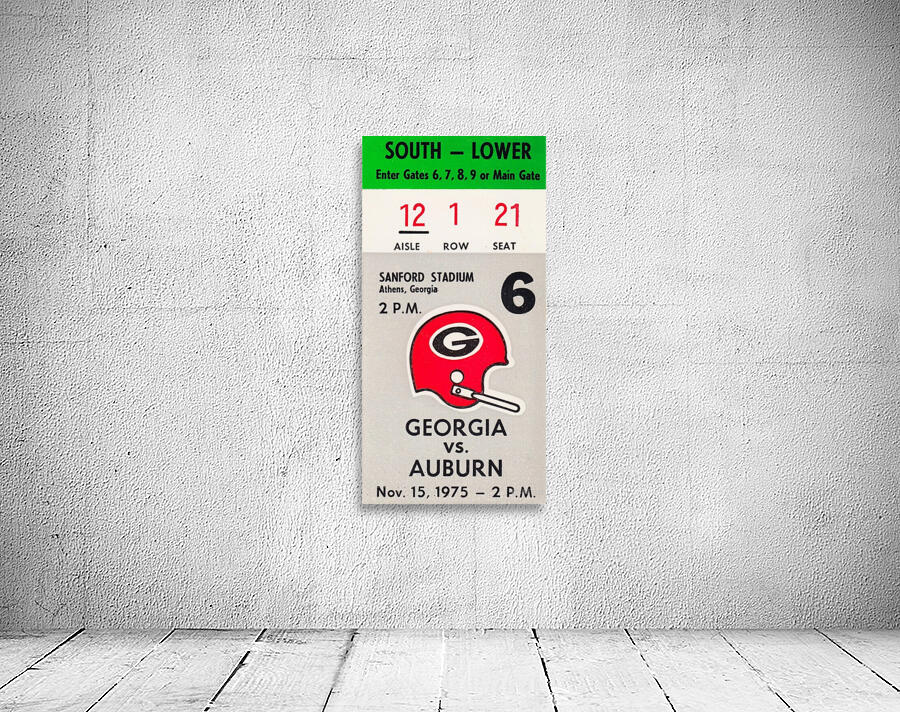 1975 Auburn vs. Georgia Wall Preview